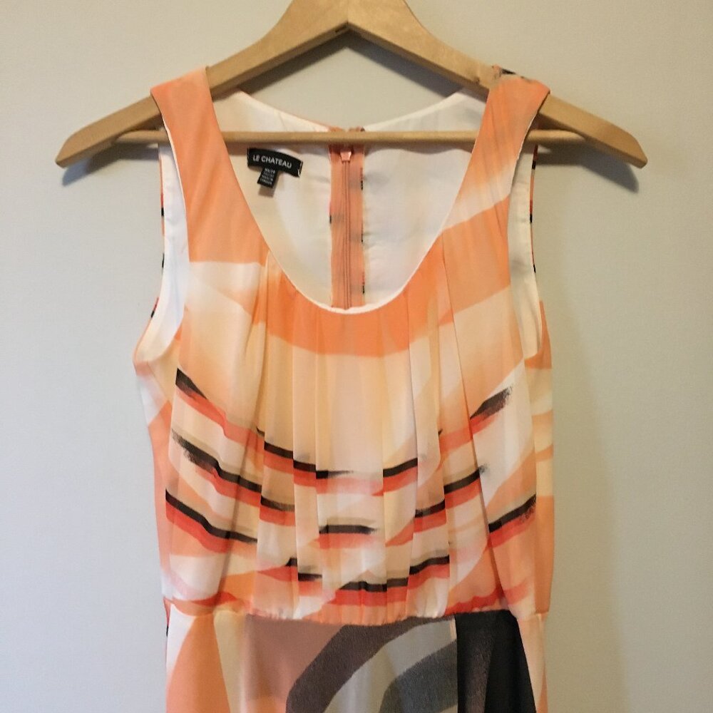 Vintage 90s Le Chateau Archival Layered High Low Cyber Fairy Dress XS - Picture 3 of 16